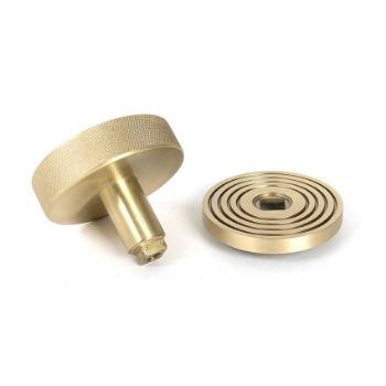 Picture of Satin Brass Brompton Centre Door Knob (Beehive) - 50895