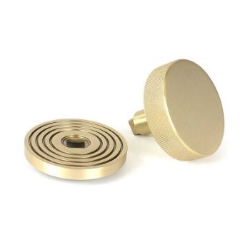 Picture of Satin Brass Brompton Centre Door Knob (Beehive) - 50895