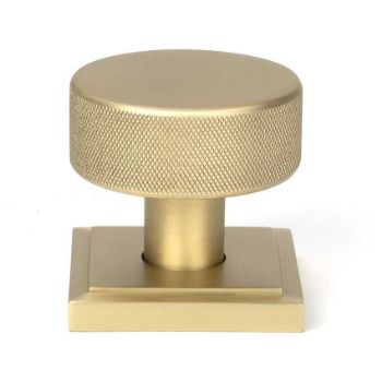 Picture of Satin Brass Brompton Mortice/Rim Knob Set (Square) - 50911