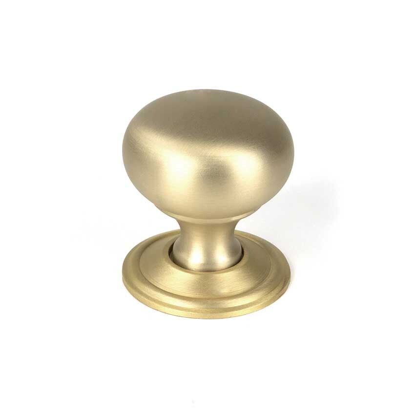 Picture of Satin Brass Mushroom Cabinet Knob 32mm - 50929