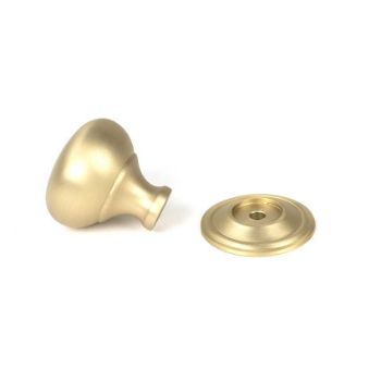 Picture of Satin Brass Mushroom Cabinet Knob 32mm - 50929