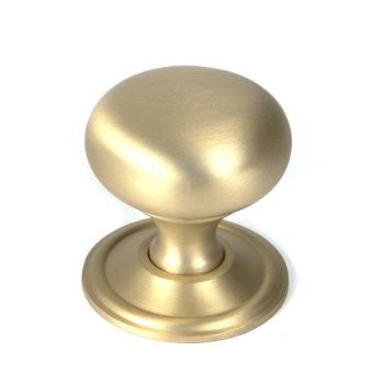 Picture of Satin Brass Mushroom Cabinet Knob 32mm - 50929