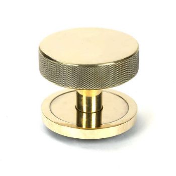 Picture of Aged Brass Brompton Centre Door Knob (Plain) - 46734