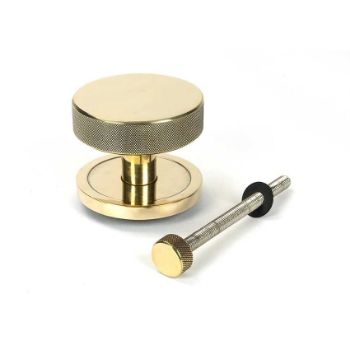 Picture of Aged Brass Brompton Centre Door Knob (Plain) - 46734