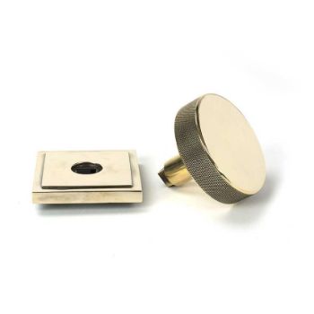 Picture of Aged Brass Brompton Centre Door Knob (Square) - 46737