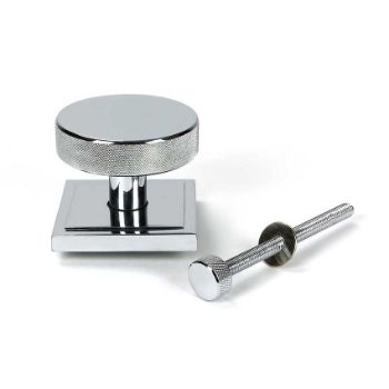 Picture of Polished Chrome Brompton Centre Door Knob (Square) - 46741