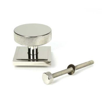 Picture of Polished Nickel Brompton Centre Door Knob (Square) - 46745