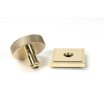 Picture of Polished Brass Brompton Centre Door Knob (Square) - 50829