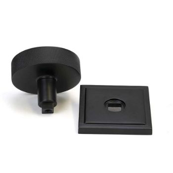 Picture of Matt Black Brompton Centre Door Knob (Square) - 46761