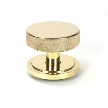 Picture of Polished Brass Brompton Centre Door Knob (Art Deco) - 50827