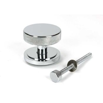 Picture of Polished Chrome Brompton Centre Door Knob (Art Deco) - 46739