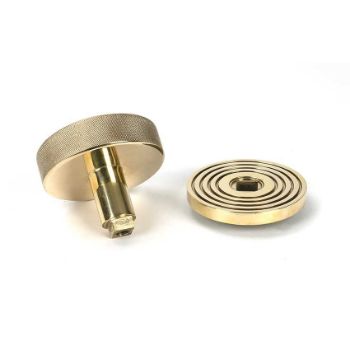 Picture of Polished Brass Brompton Centre Door Knob (Beehive) - 50828