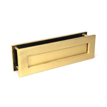 Picture of Satin Brass Traditional Letterbox - 51308