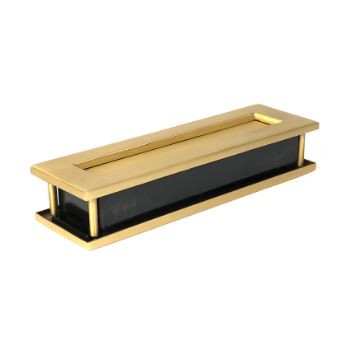 Picture of Satin Brass Traditional Letterbox - 51308