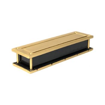 Picture of Satin Brass Traditional Letterbox - 51308