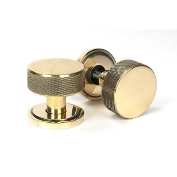 Picture of Aged Brass Brompton Mortice/Rim Knob Set (Art Deco) - 46775