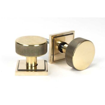 Picture of Aged Brass Brompton Mortice/Rim Knob Set (Square) - 46777