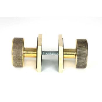 Picture of Aged Brass Brompton Mortice/Rim Knob Set (Square) - 46777