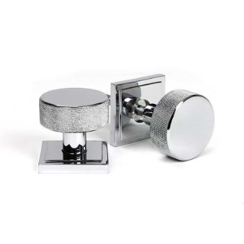 Picture of Polished Chrome Brompton Mortice/Rim Knob Set (Square) - 46781