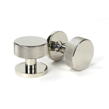 Picture of Polished Nickel Brompton Mortice/Rim Knob Set (Plain) - 46782