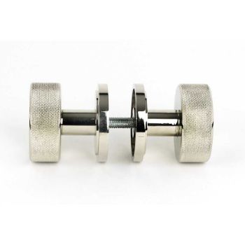 Picture of Polished Nickel Brompton Mortice/Rim Knob Set (Art Deco) - 46783