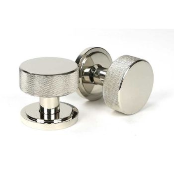 Picture of Polished Nickel Brompton Mortice/Rim Knob Set (Art Deco) - 46783