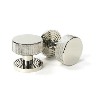 Picture of Polished Nickel Brompton Mortice/Rim Knob Set (Beehive) - 46784