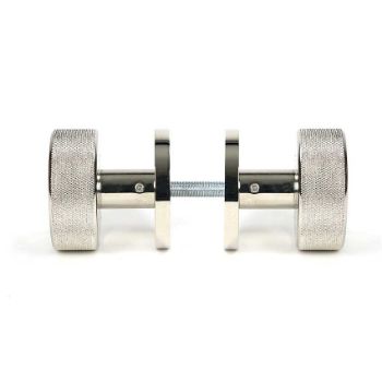 Picture of Polished Nickel Brompton Mortice/Rim Knob Set (Beehive) - 46784