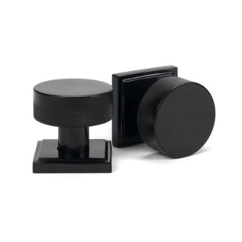 Picture of Black Brompton Mortice/Rim Knob Set (Square) - 46797