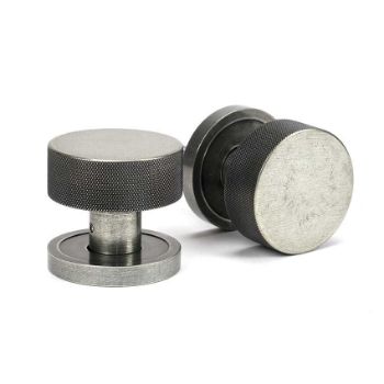 Picture of Pewter Brompton Mortice/Rim Knob Set (Plain) - 46802