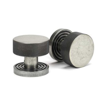 Picture of Pewter Brompton Mortice/Rim Knob Set (Beehive) - 46804