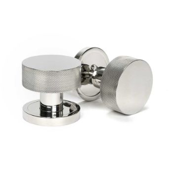 Picture of Polished Marine SS (316) Brompton Mortice/Rim Knob Set (Plain) - 46806