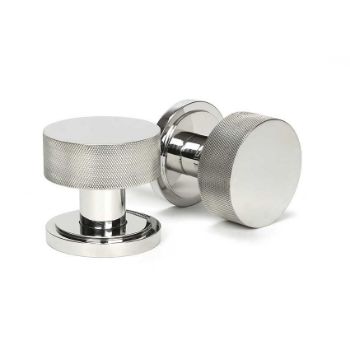 Picture of Polished Marine SS (316) Brompton Mortice/Rim Knob Set (Art Deco) - 46807