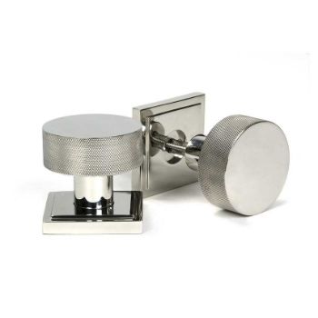 Picture of Polished Marine SS (316) Brompton Mortice/Rim Knob Set (Square) - 46809