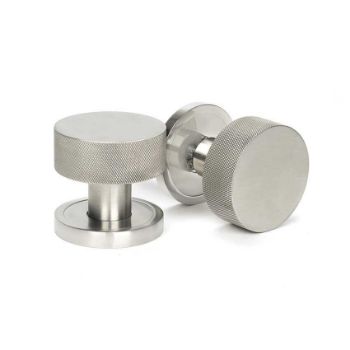 Picture of Satin Marine SS (316) Brompton Mortice/Rim Knob Set (Plain) - 46810