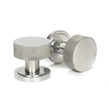 Picture of Satin Marine SS (316) Brompton Mortice/Rim Knob Set (Art Deco) - 46811