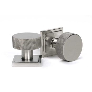 Picture of Satin Marine SS (316) Brompton Mortice/Rim Knob Set (Square) - 46813