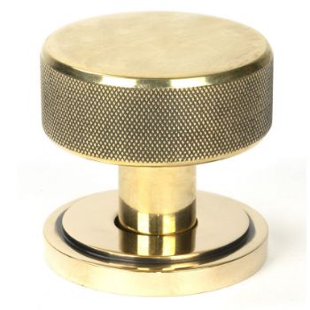 Picture of Aged Brass Brompton Mortice/Rim Knob Set (Art Deco) - 46775