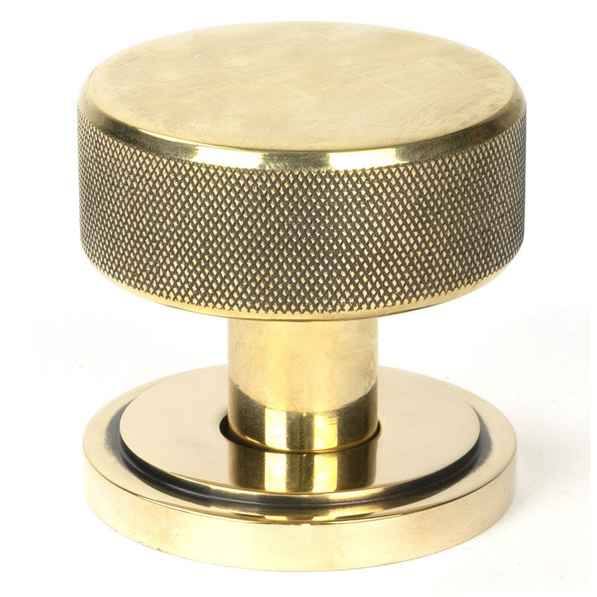 Picture of Aged Brass Brompton Mortice/Rim Knob Set (Art Deco) - 46775