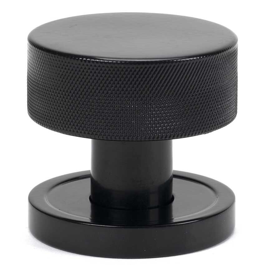 Picture of Black Brompton Mortice/Rim Knob Set (Plain) - 46794