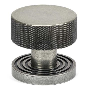 Picture of Pewter Brompton Mortice/Rim Knob Set (Beehive) - 46804