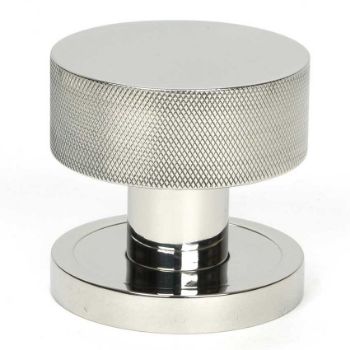 Picture of Polished Marine SS (316) Brompton Mortice/Rim Knob Set (Plain) - 46806