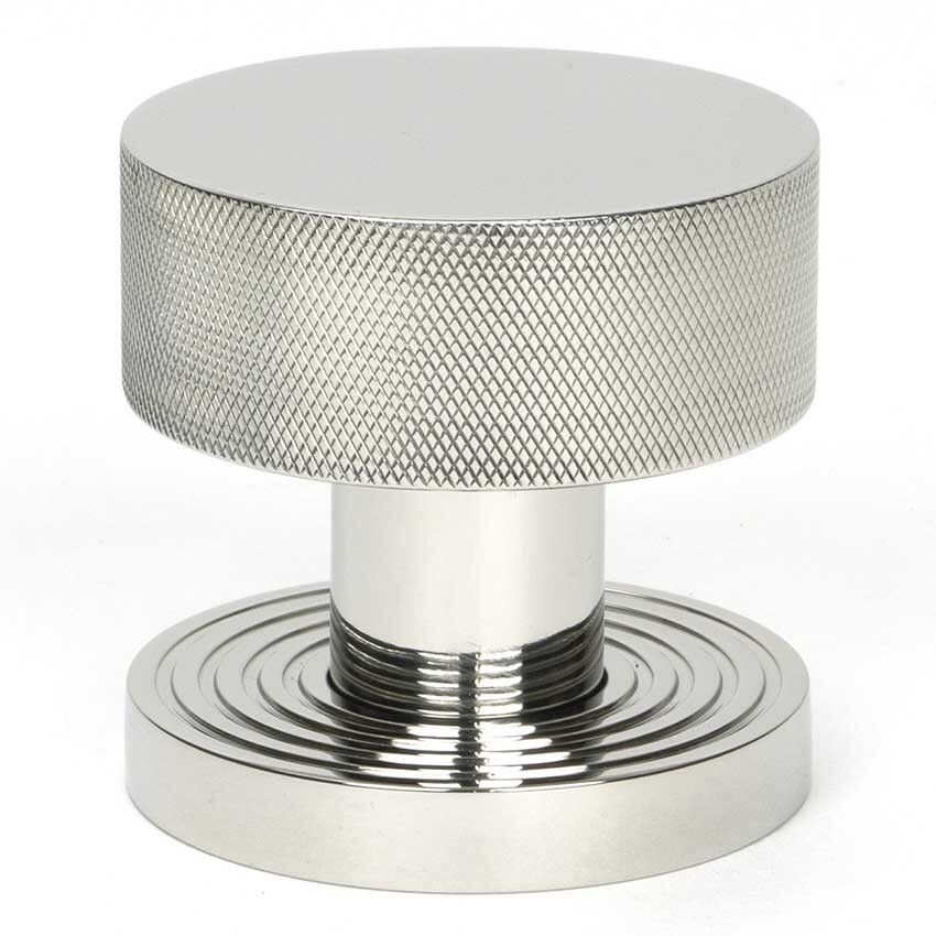 Picture of Polished Marine SS (316) Brompton Mortice/Rim Knob Set (Beehive) - 46808