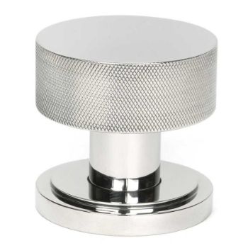 Picture of Polished Marine SS (316) Brompton Mortice/Rim Knob Set (Art Deco) - 46807