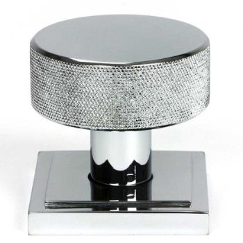 Picture of Polished Chrome Brompton Mortice/Rim Knob Set (Square) - 46781