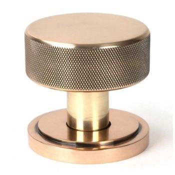 Picture of Polished Bronze Brompton Mortice/Rim Knob Set (Art Deco) - 46791