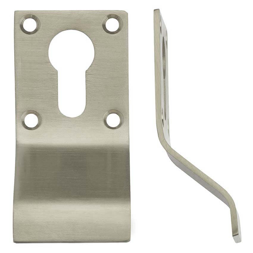 Picture of Euro Profile Cylinder Latch Pull in Satin Stainless Steel - ZAS16SS