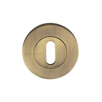 Key Escutcheon in Antique Brass Finish - RS2000-AT Picture of Key Escutcheon in Antique Brass Finish - RS2000-AT