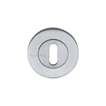 Key Escutcheon in Satin Chrome Finish - RS2000-SC Picture of Key Escutcheon in Satin Chrome Finish - RS2000-SC