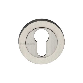 Euro Profile Cylinder Escutcheon in Satin Nickel Finish - RS2004-SN Picture of Euro Profile Cylinder Escutcheon in Satin Nickel Finish - RS2004-SN